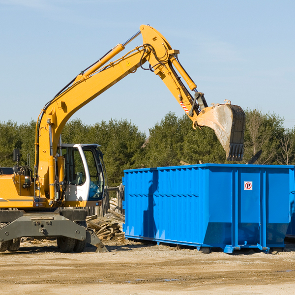 are there any restrictions on where a residential dumpster can be placed in Watauga